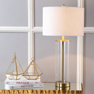 Collins Glass LED Table Lamp - JONATHAN Y